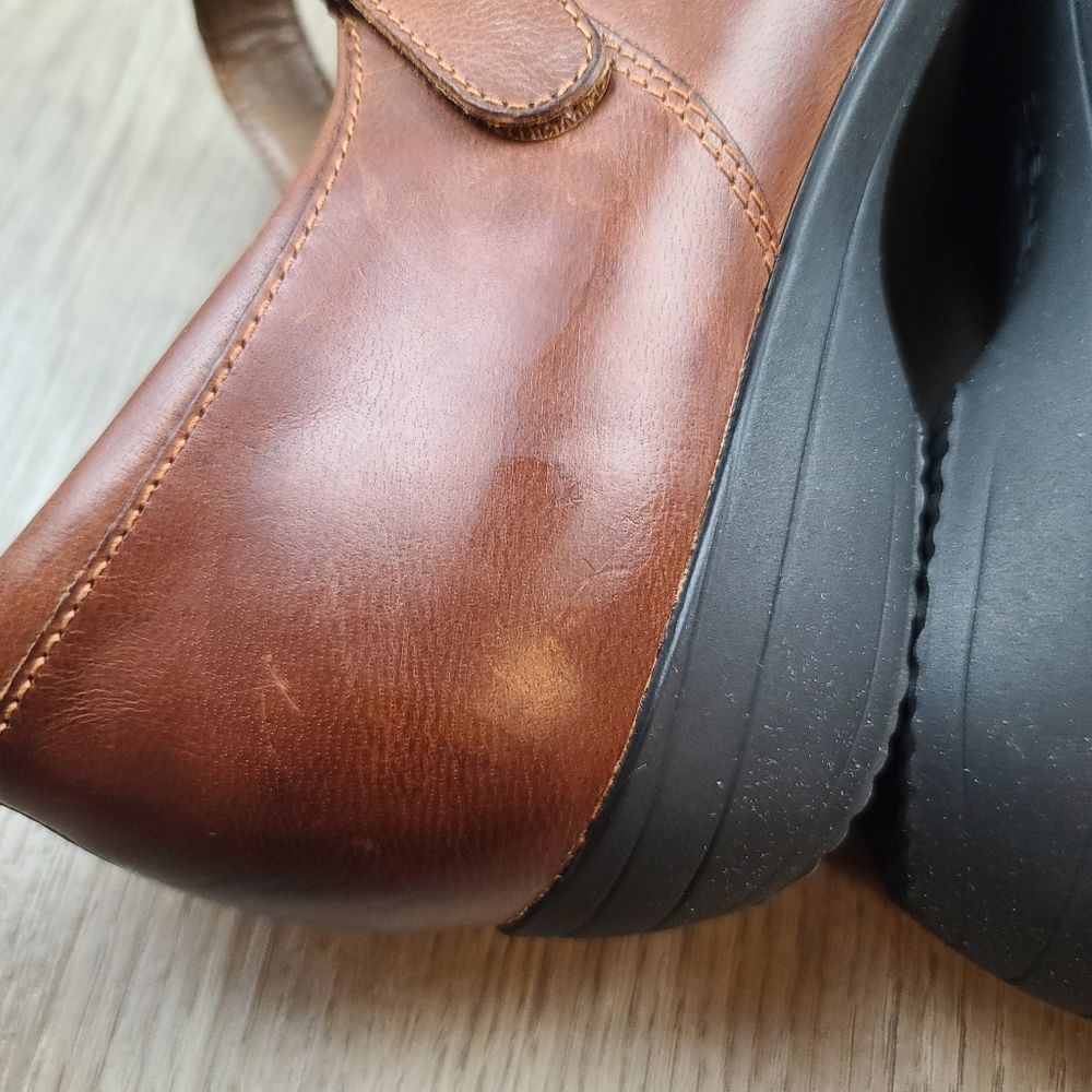 NWOB Dansko Fawna Mary Jane Chestnut Burnished Calf Leather Shoes size 9 - Picture 12 of 14
